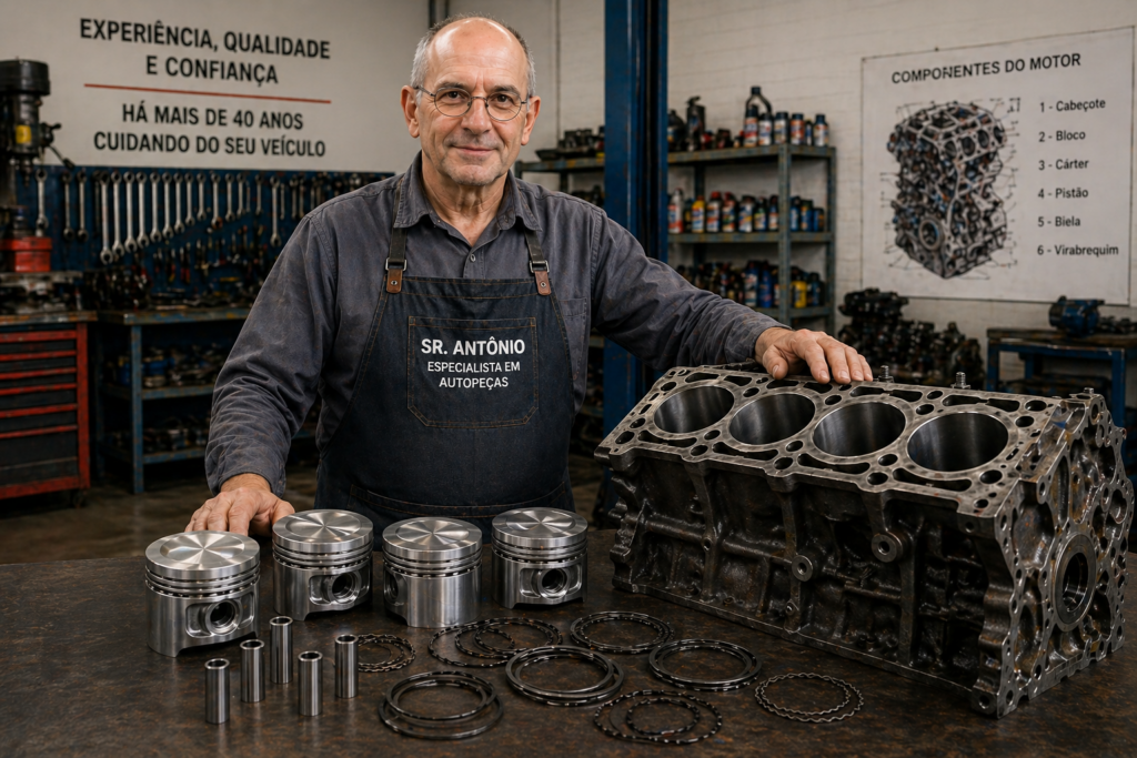 pistões de motor automotivo de alta qualidade